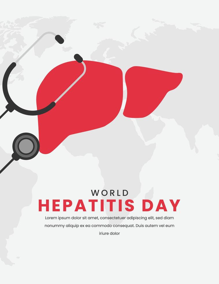 World Hepatitis Day. Hepatitis Awareness Concept. Illustration. vector