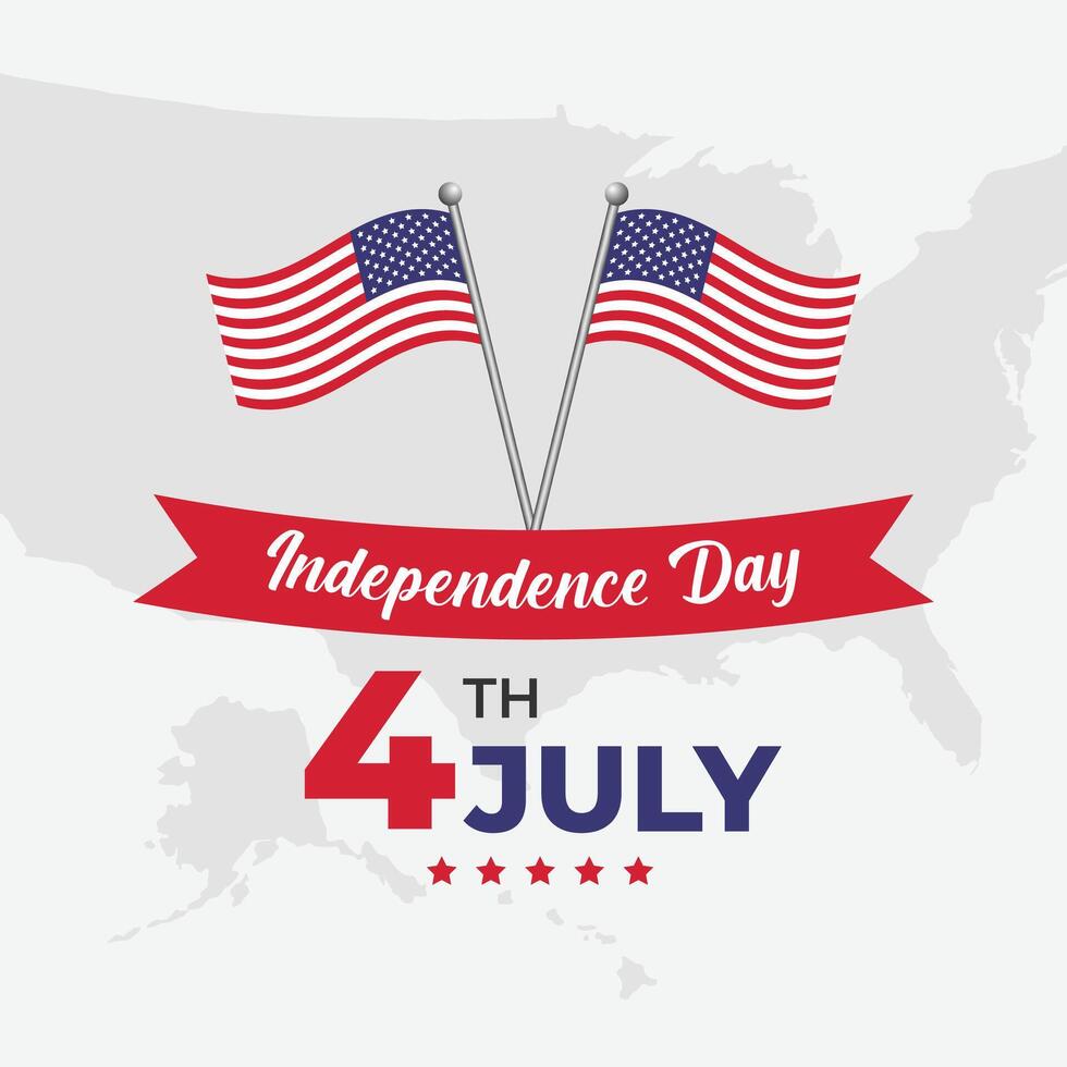 Fourth of July Independence day USA Design Illustration vector