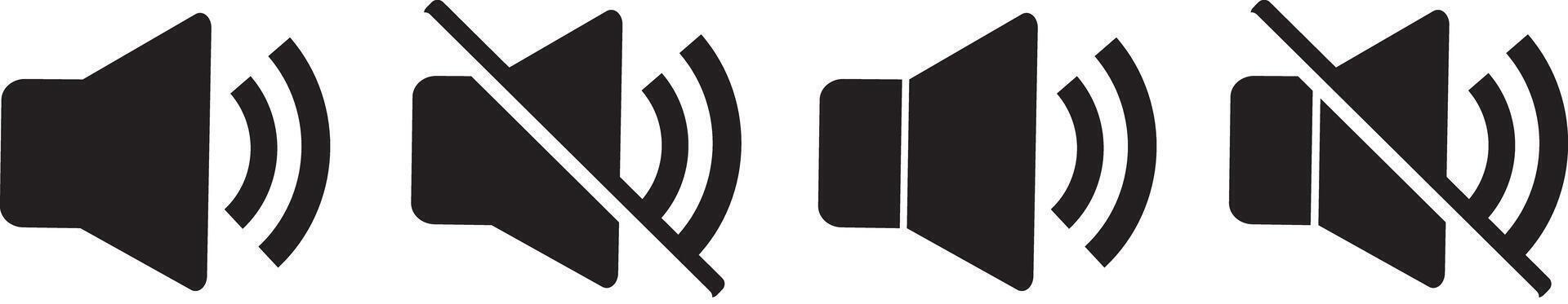 Volume icon set. Speaker icon vactor. Volume icon. illustration vector
