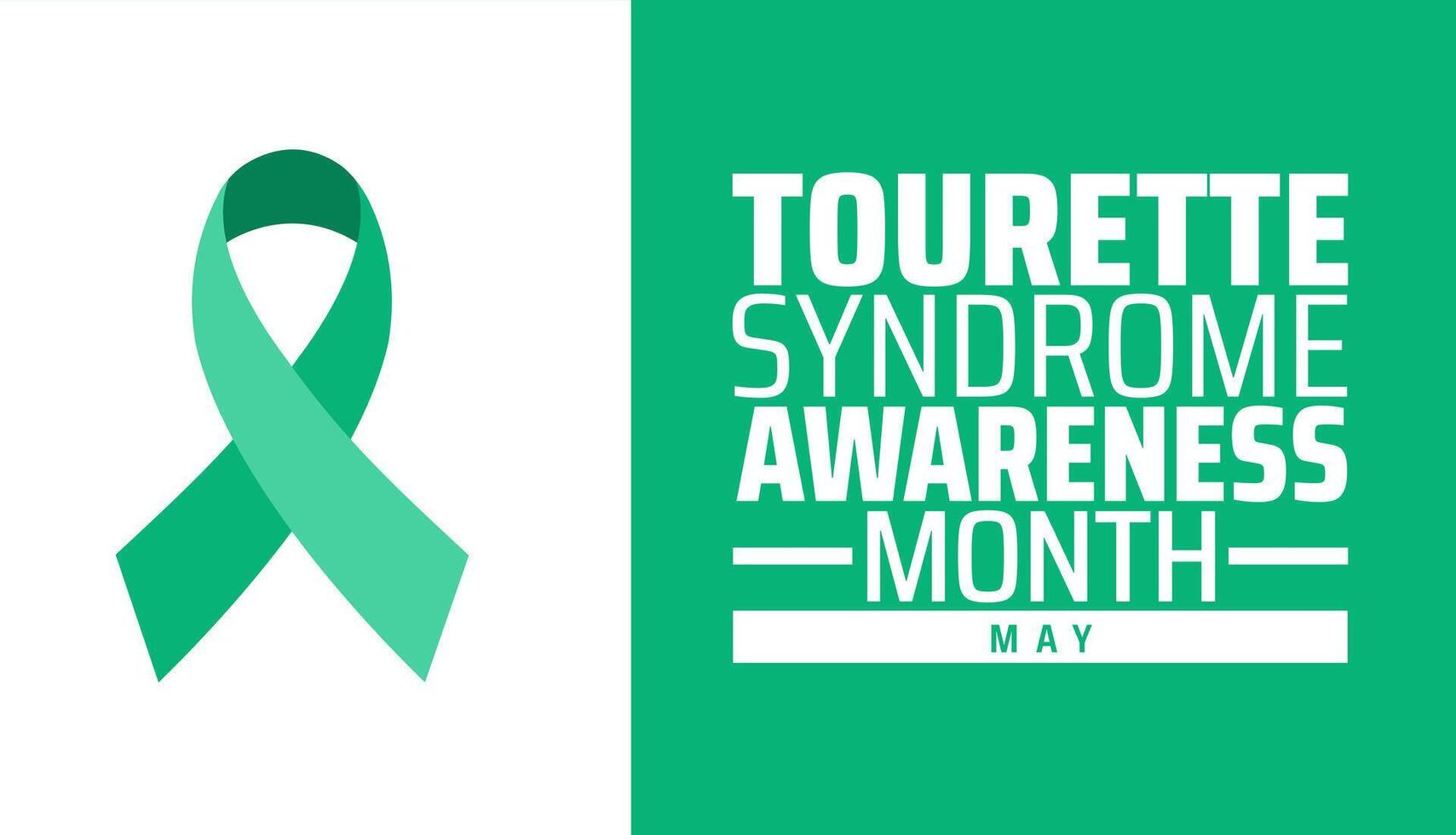 Tourette Syndrome Awareness Month background banner or poster design template. observed every year in May. Holiday concept. Use to any Template, card, poster, placard, template. vector