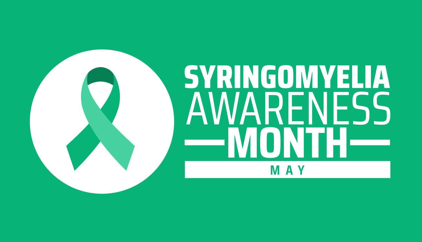 Syringomyelia Awareness Month background banner or poster design template. observed every year in May. Holiday concept. Use to any Template, card, poster, placard, template. vector