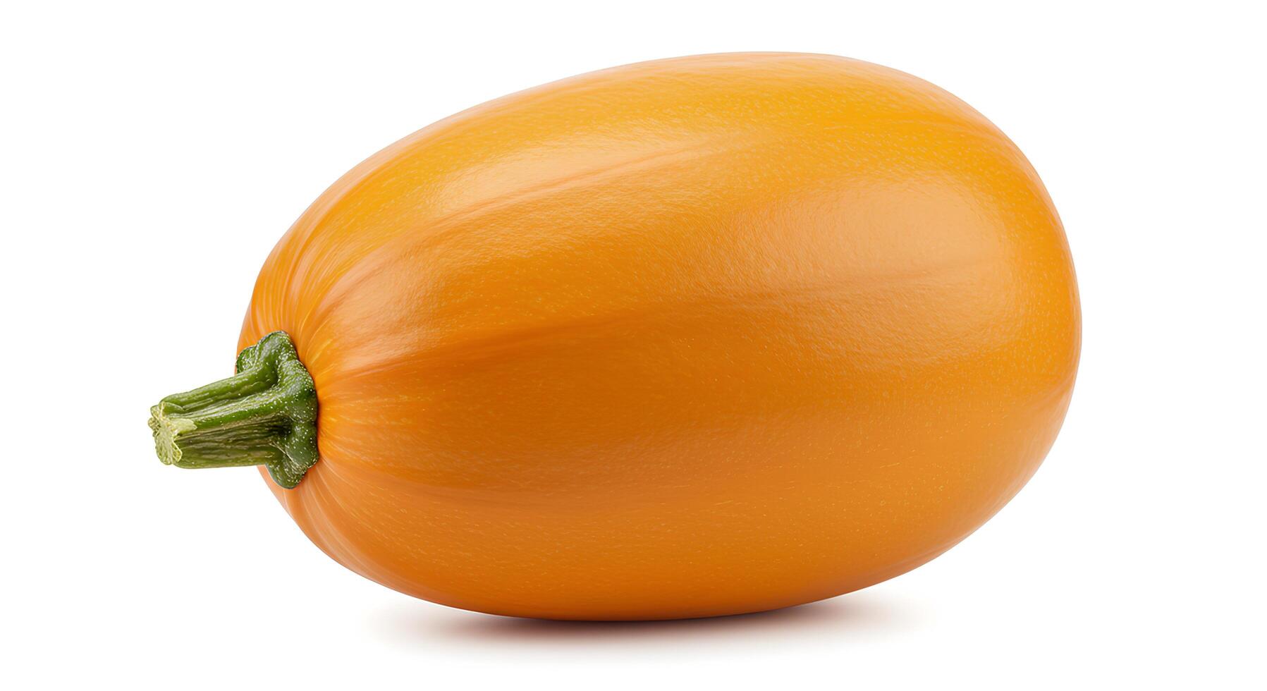 Whole butternut squash isolated on white background for healthy eating and vegan food concepts photo