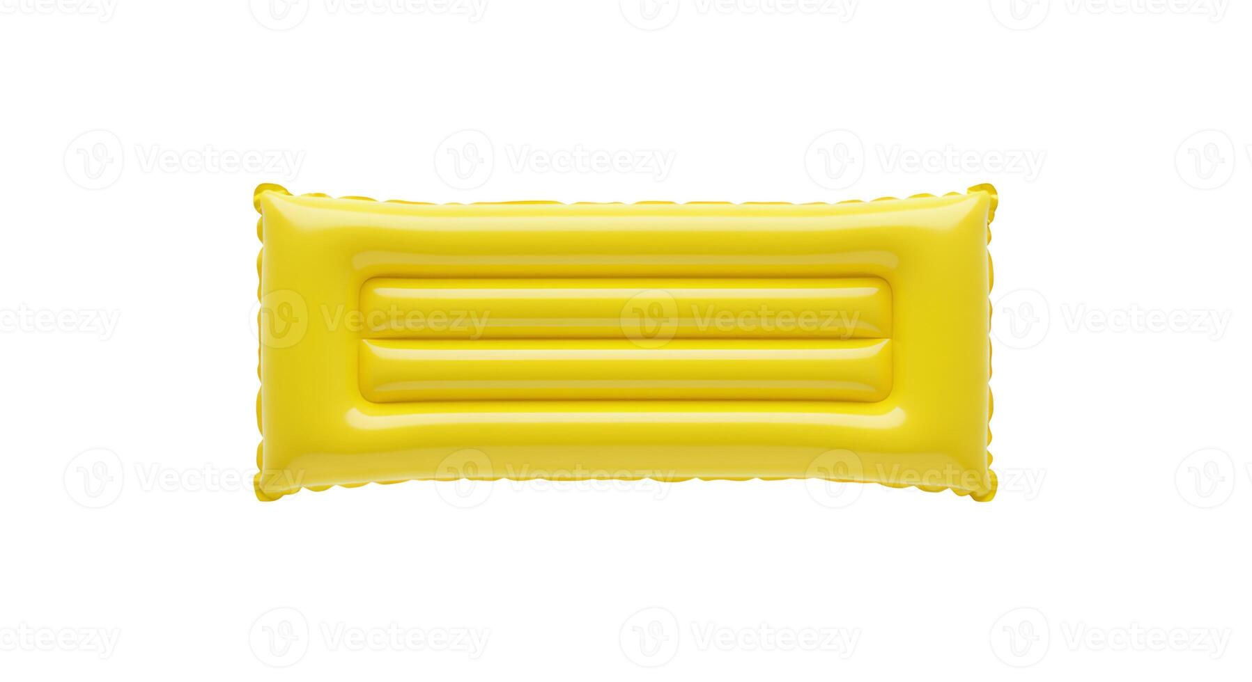yellow Colorful air-filled inflatable float for summer water fun and pool entertainment isolated on white photo