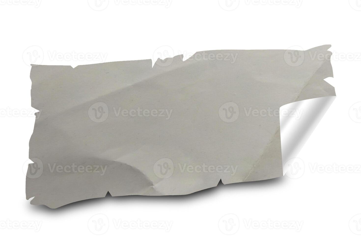 Blank Torn Peel Glued Paper Sticker Tag Label Texture photo