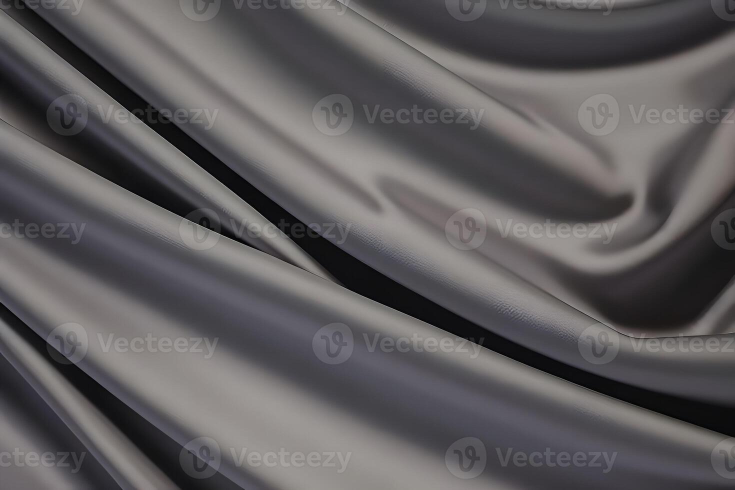 Elegant Draped Grey Fabric A Study in Texture and Light photo