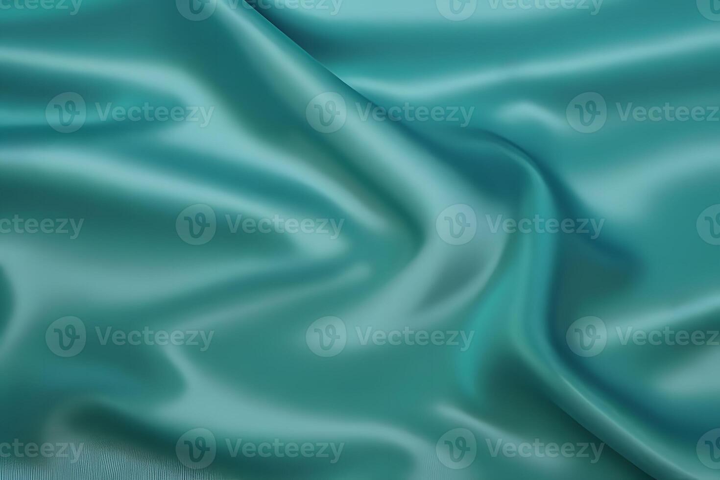 Background Texture of Teal Silk Fabric for Background Abstract Draped Background photo