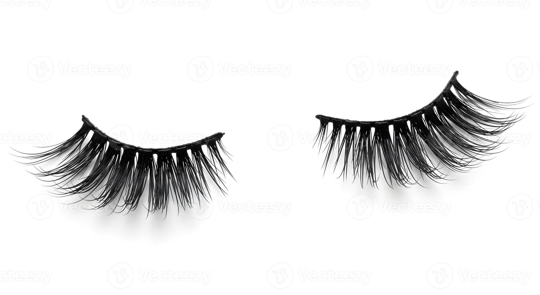 Elegance accentuated, false eyelashes for captivating expressive beauty routine photo