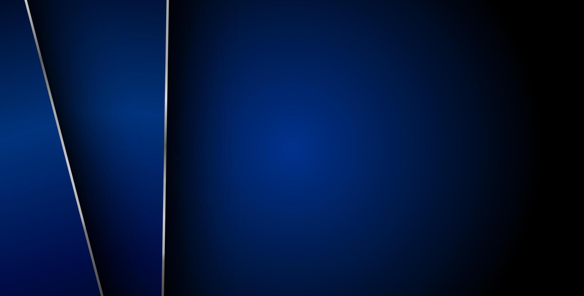 blue gradient color with silver list geometric triangle background overlap layer on black space for text and square background design. eps10 vector