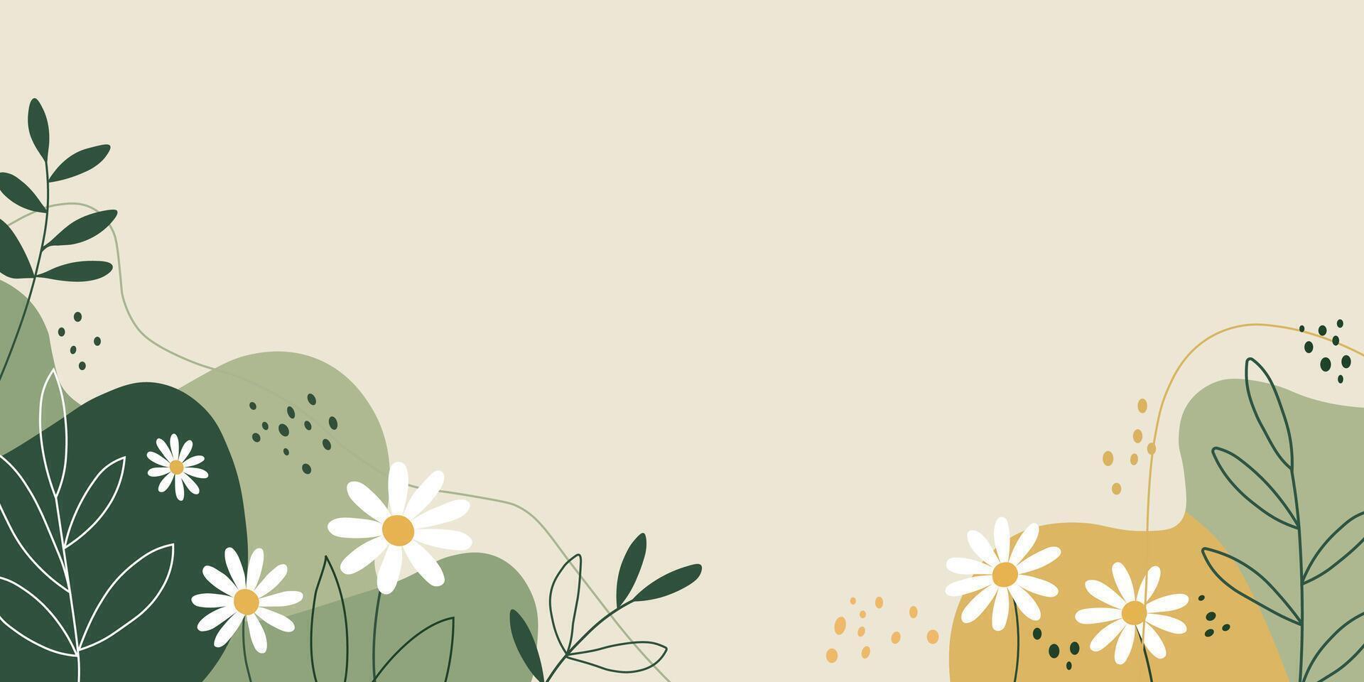 Organic shapes floral design. Pastel organic background for web. Soft organic feel vector