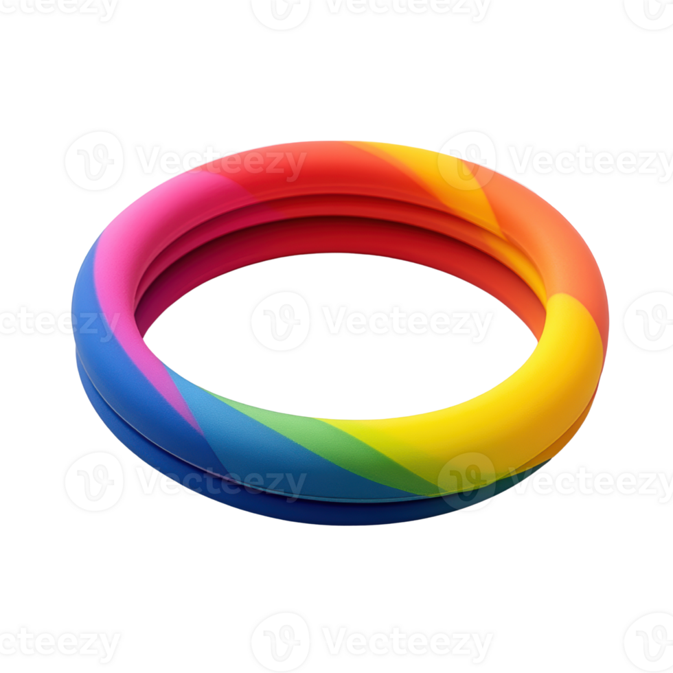 Colorful Circular Pool Float Ring for Summer Fun and Relaxation png