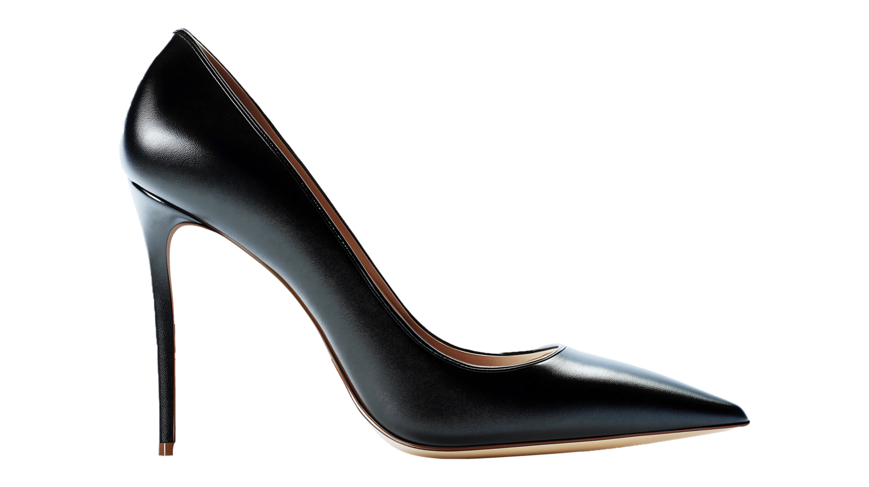 Black High Heel Shoe - Stylish and Elegant Footwear for Women png