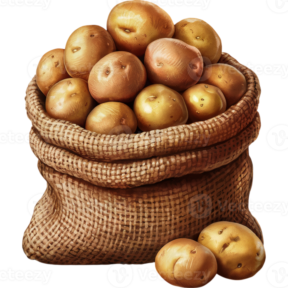 Spilled Sack of Potatoes png