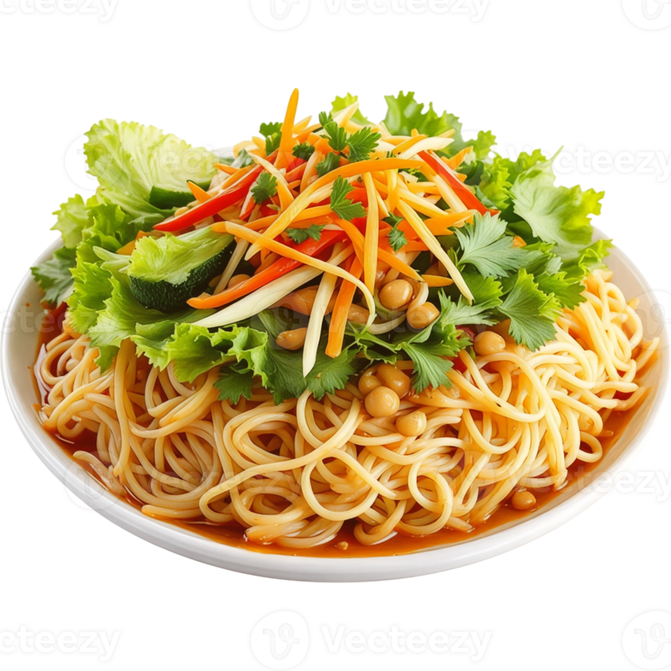 Cold Sesame Noodles with Vegetables png