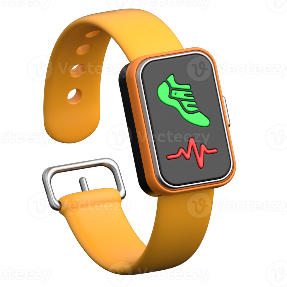 Fitness Tracker Smartwatch 3D Icon png