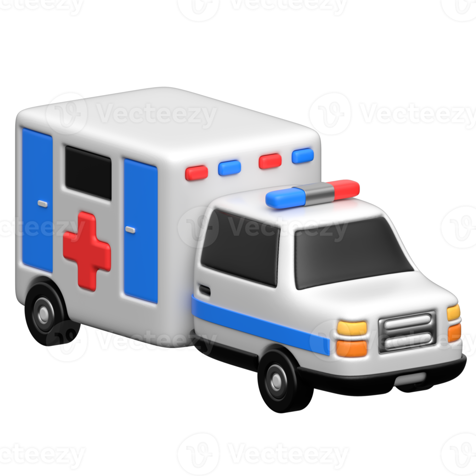 3D Ambulance Icon png