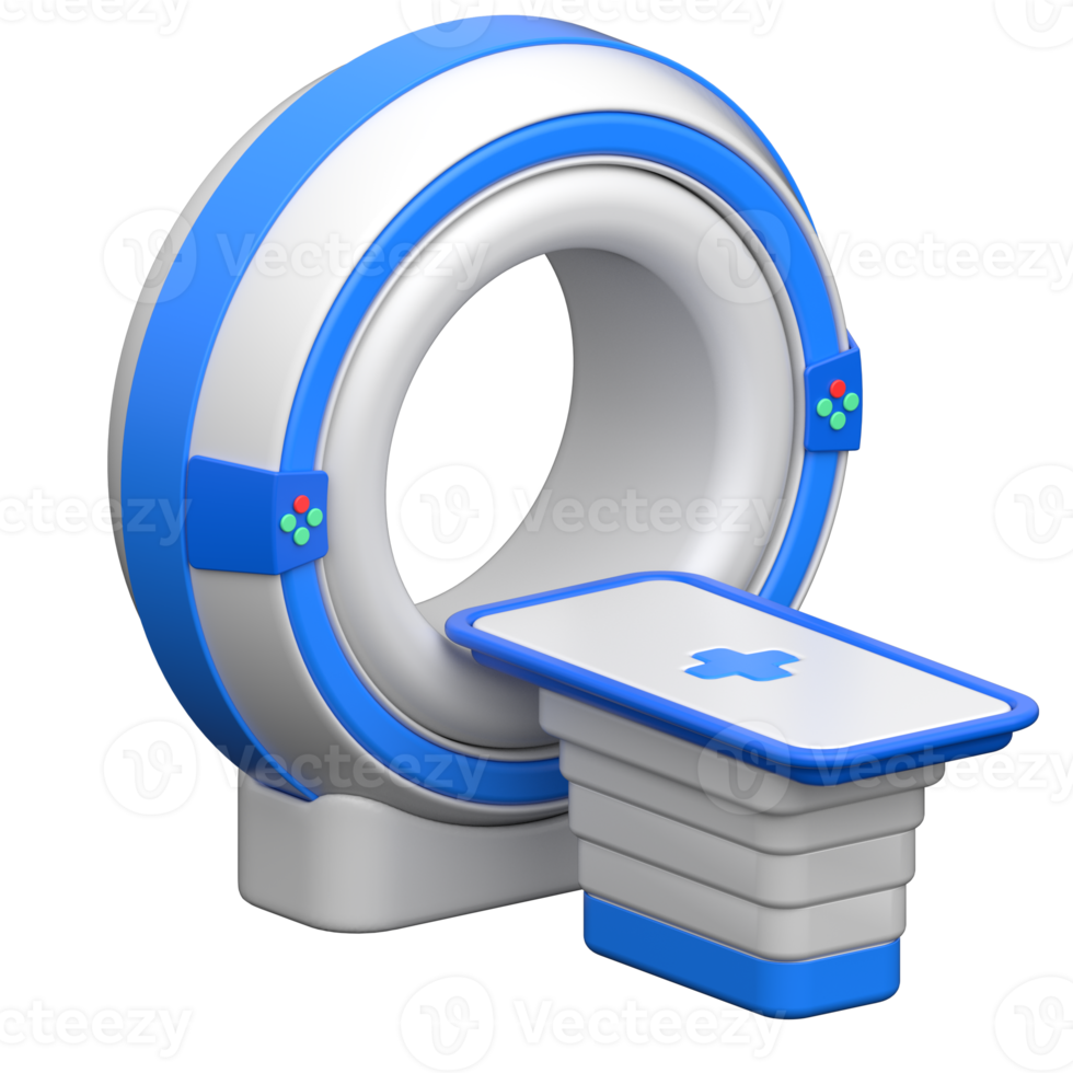 3D MRI Machine Illustration png