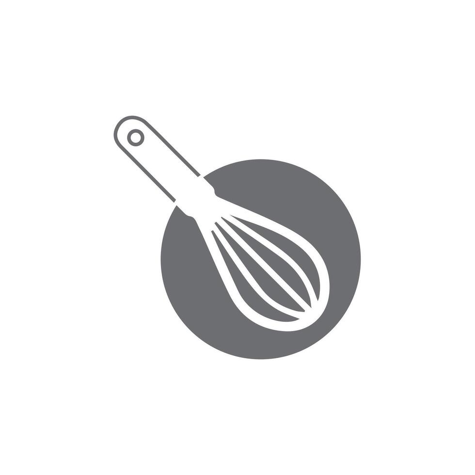 whisk for cream. kitchen item icon vector