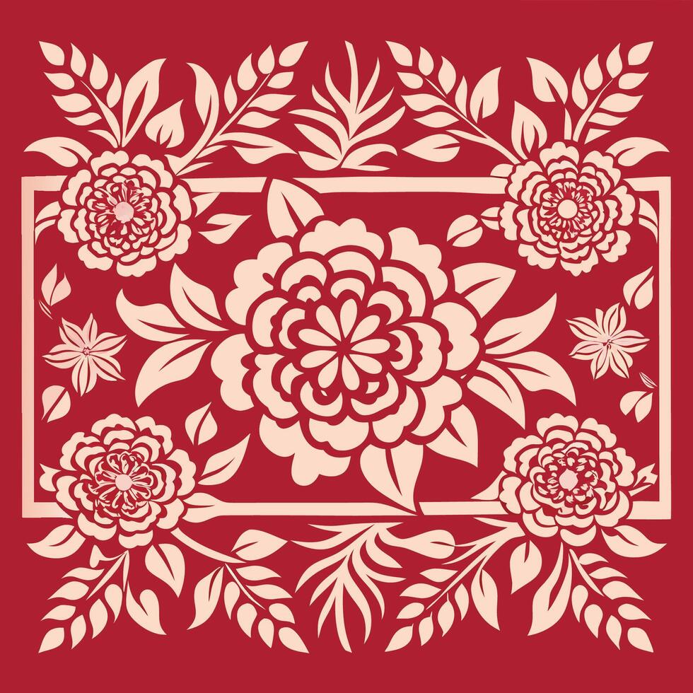 Seamless Laser Cut Floral Borders for Delicate Embellishments vector