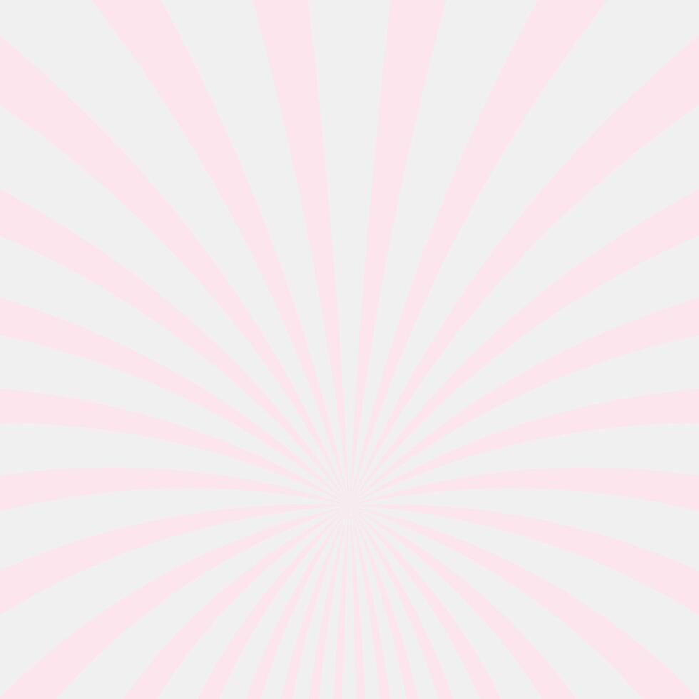 Pink Radial Sunburst Background with Soft Pastel Tones and Abstract Retro Design vector