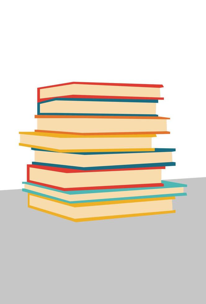 abstract art stack book unique design vector