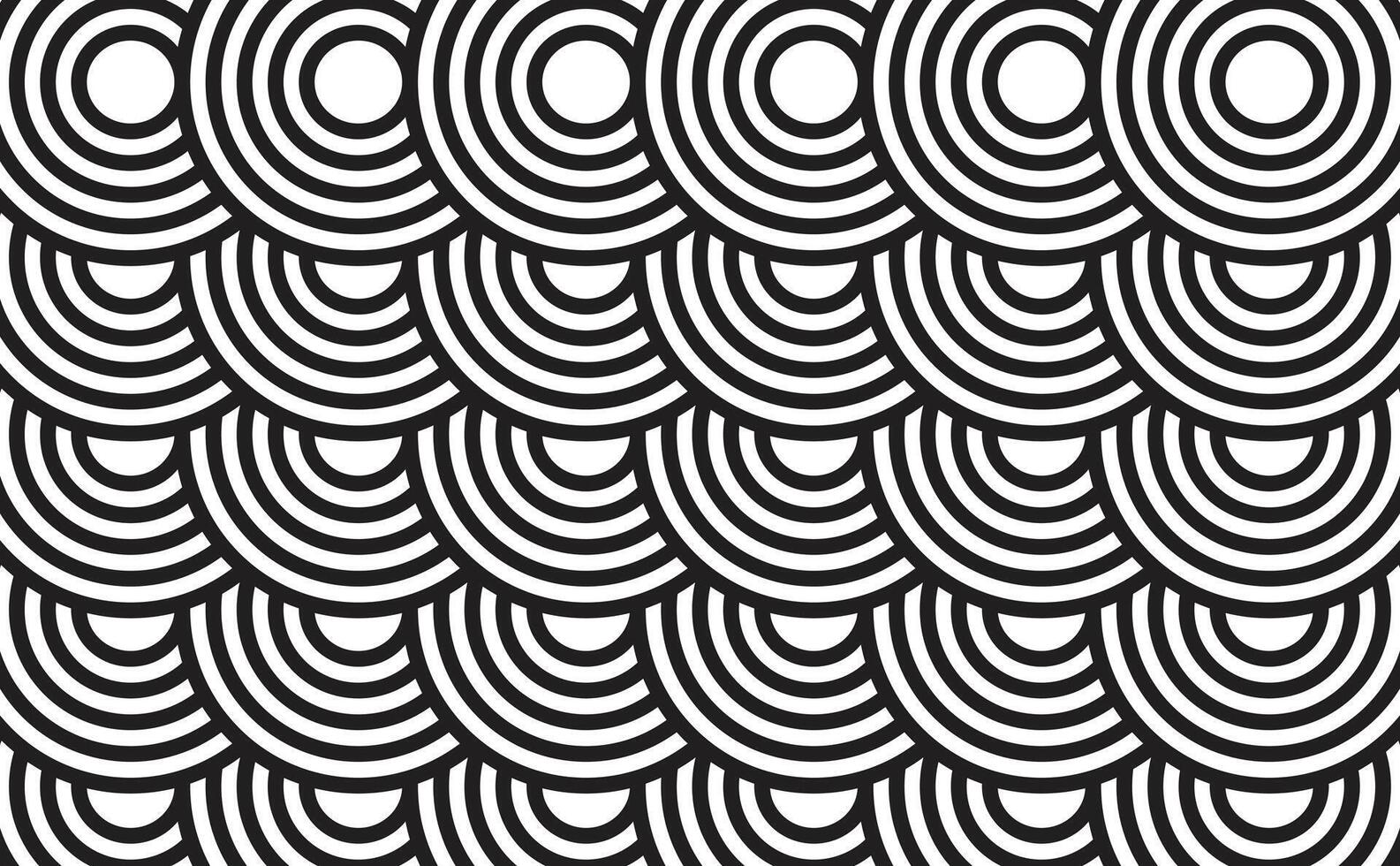 Background line wave circle stroke vector