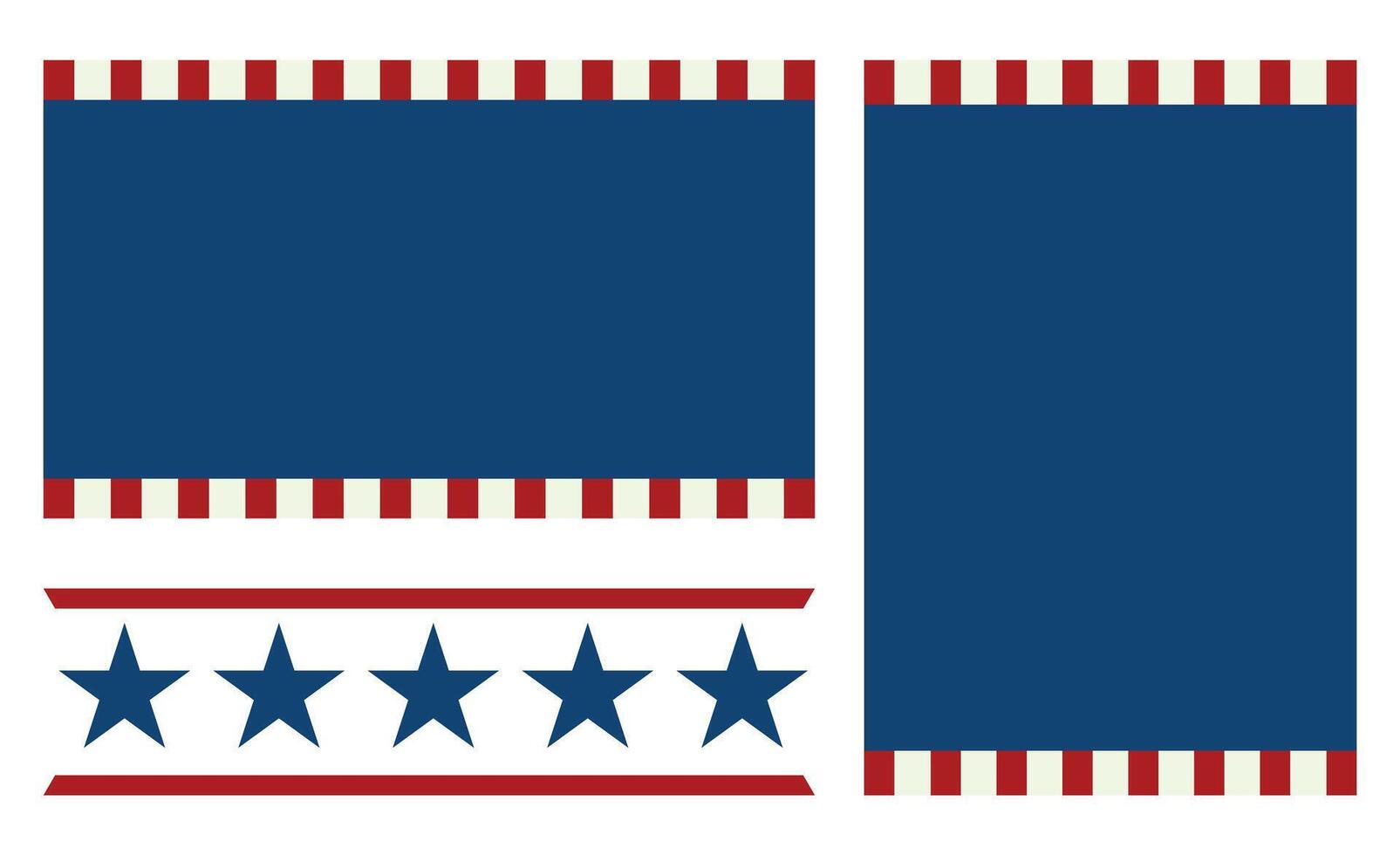 Set design template banner strip usa flag vector