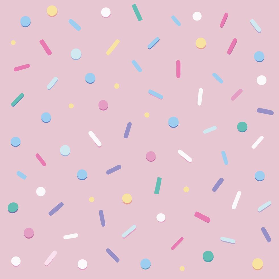 Soft and Dreamy Confetti Background in Delicate Pastel Pink Patterns vector