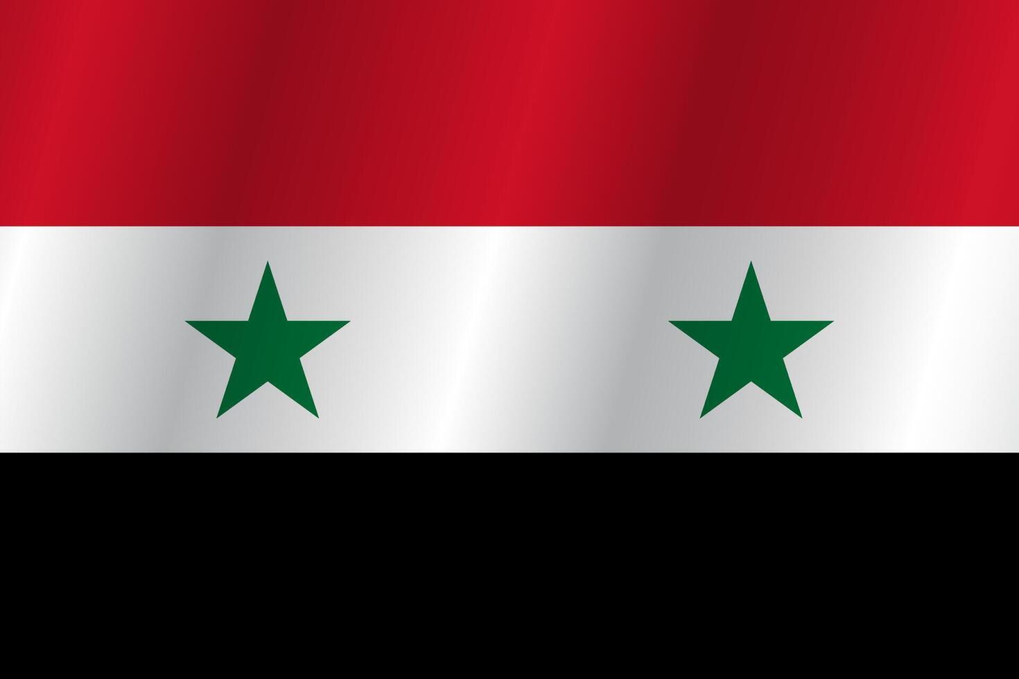 The Flag of the country Syria on a white background vector