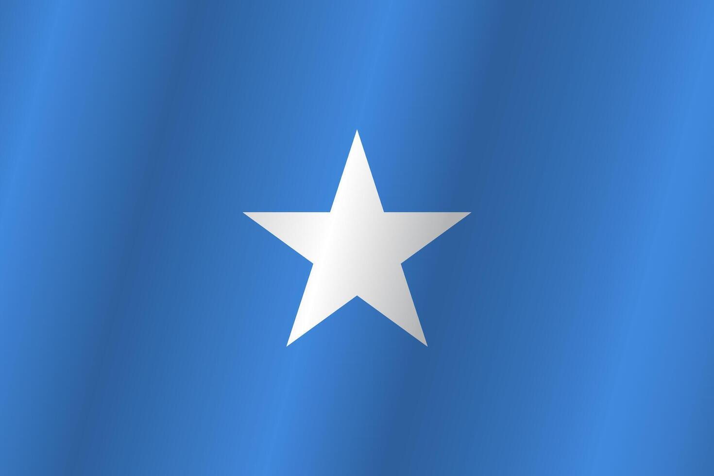 The Flag of the country Somalia on a white background vector