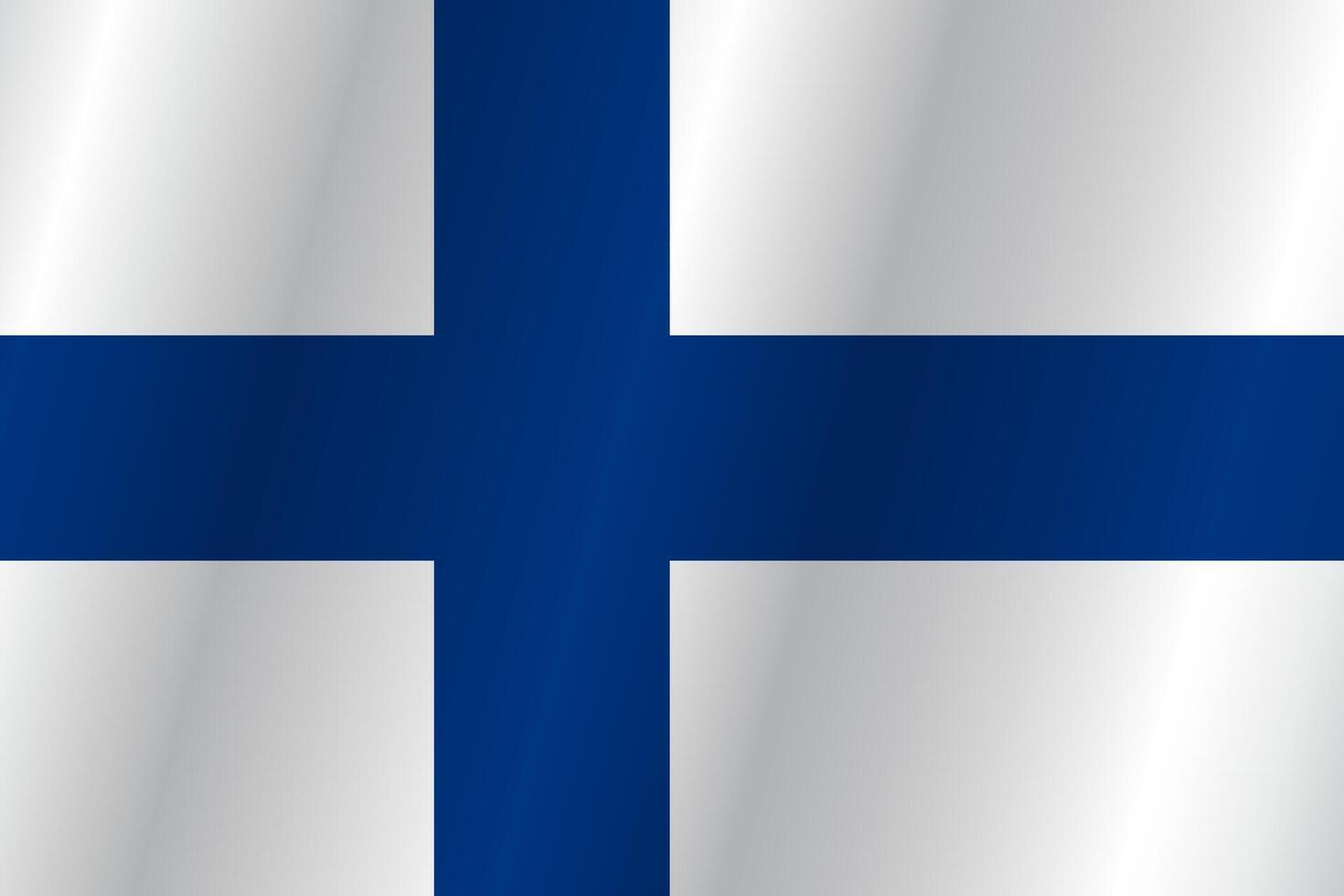 The Flag of the country Finland on a white background vector