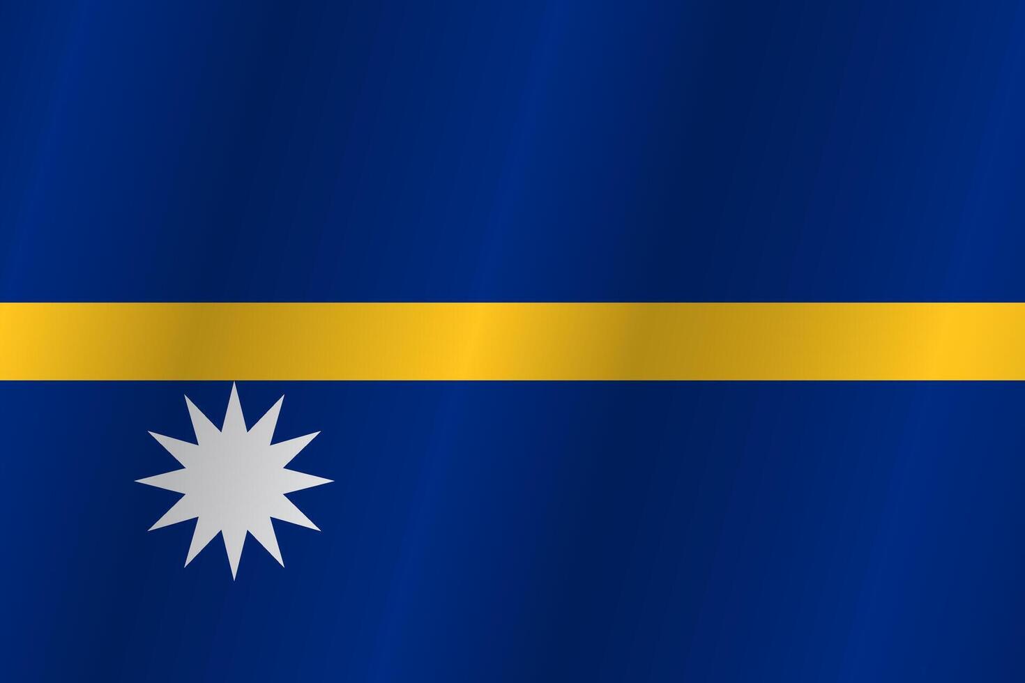 The Flag of the country Nauru on a white background vector