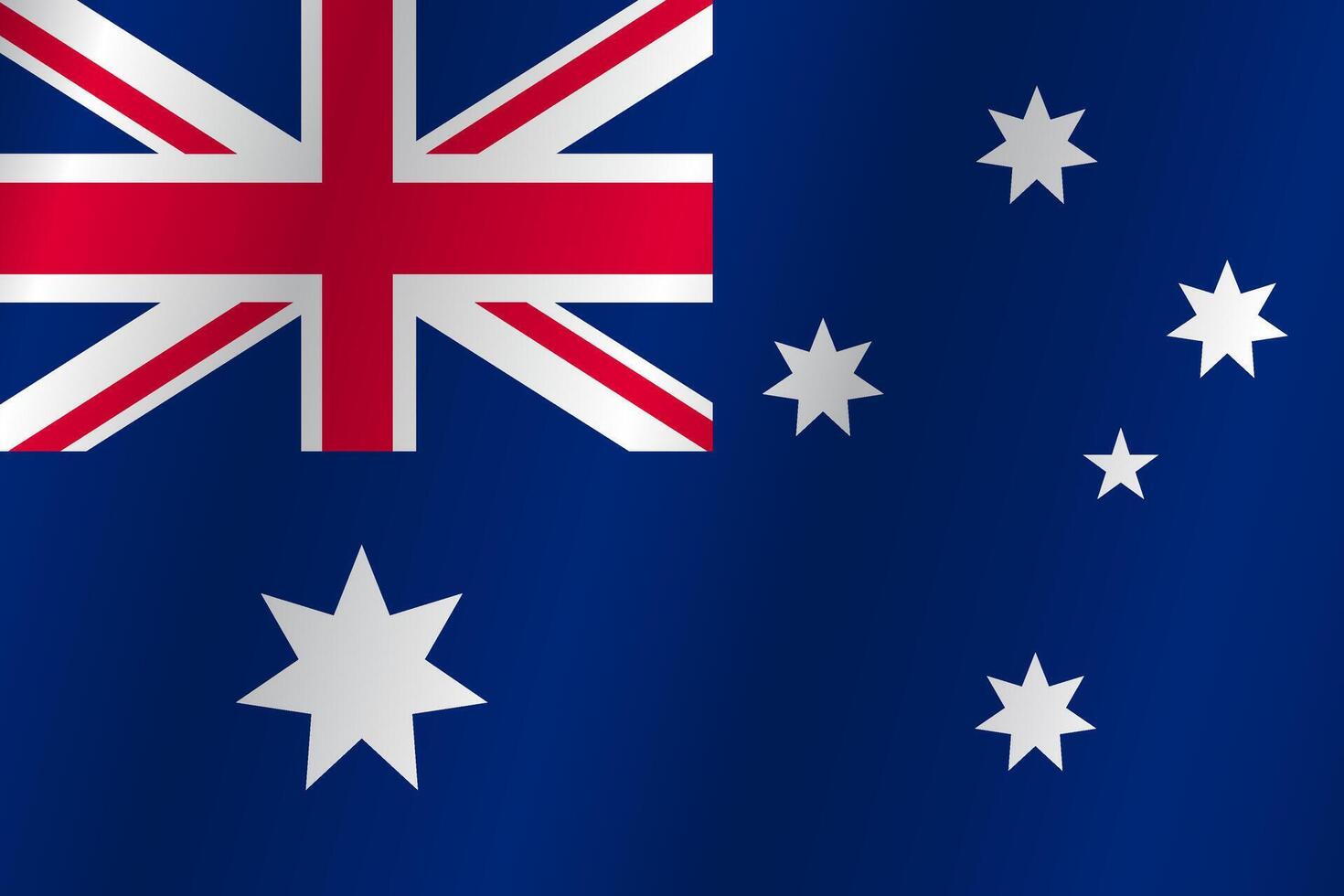 The Flag of the country Australia on a white background vector