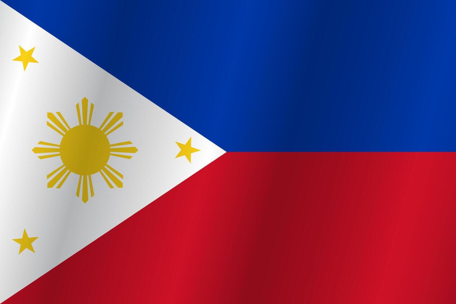 The Flag of the country Philippines on a white background vector