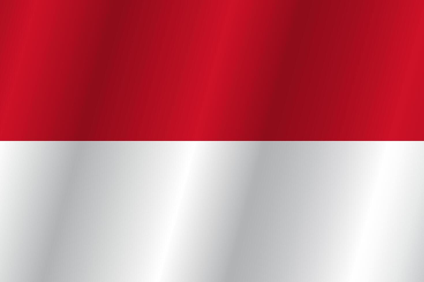 The Flag of the country Monaco on a white background vector