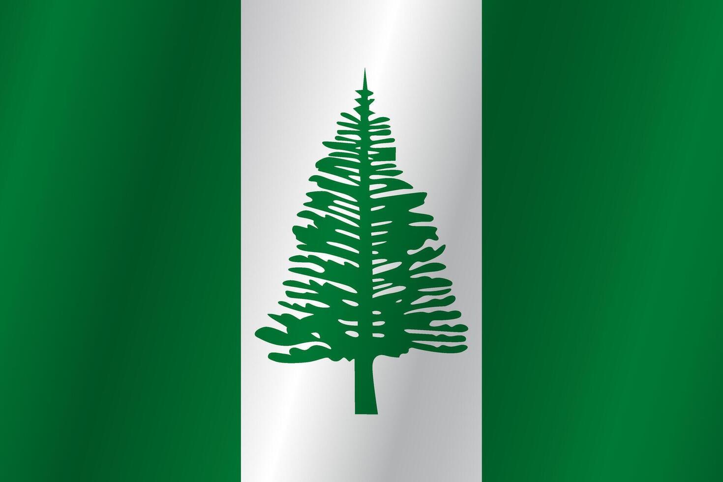 Flag of the country Norfolk Island on a white background vector