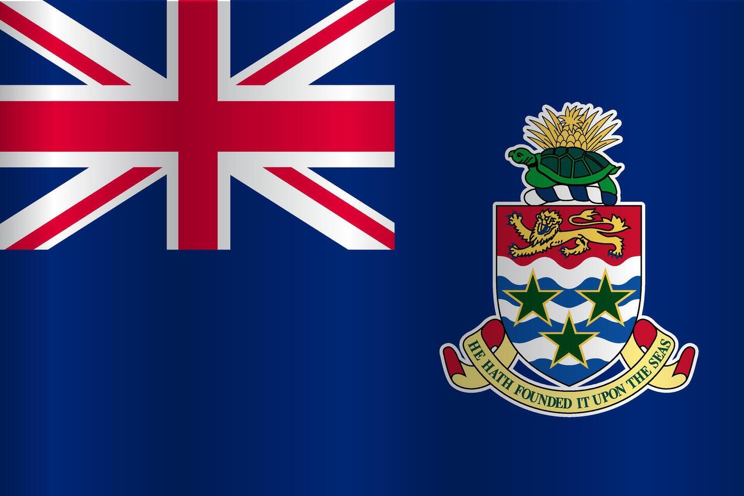 The Flag of the country Cayman Islands on a white background vector