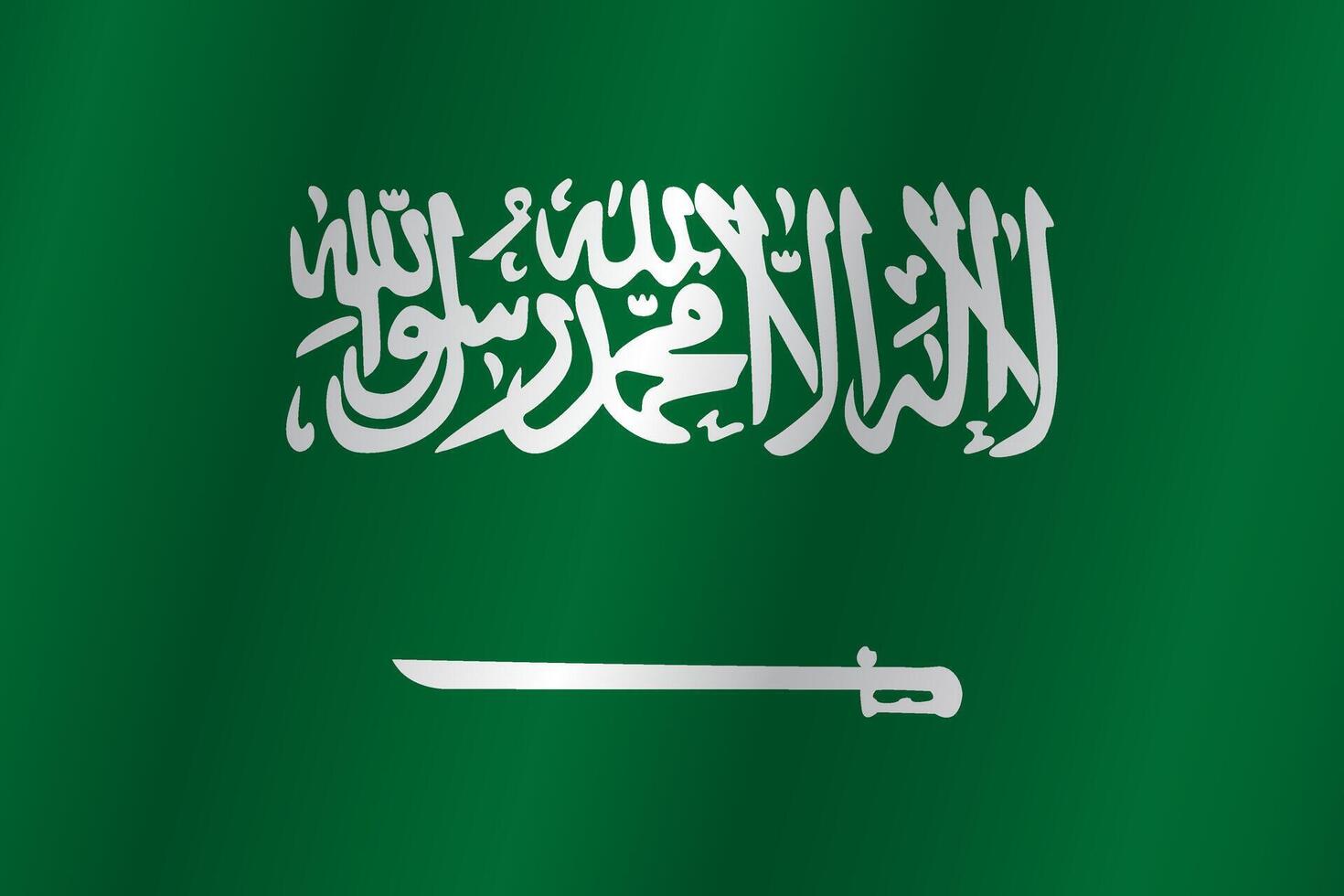 The Flag of the country Saudi Arabia on a white background vector