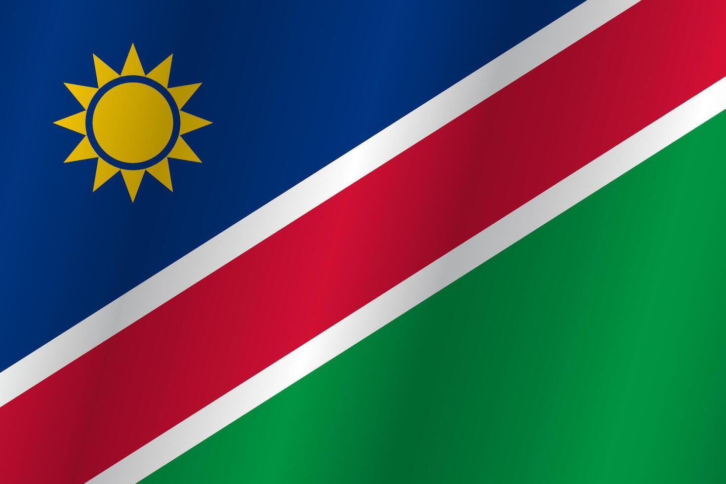 The Flag of the country Namibia on a white background vector