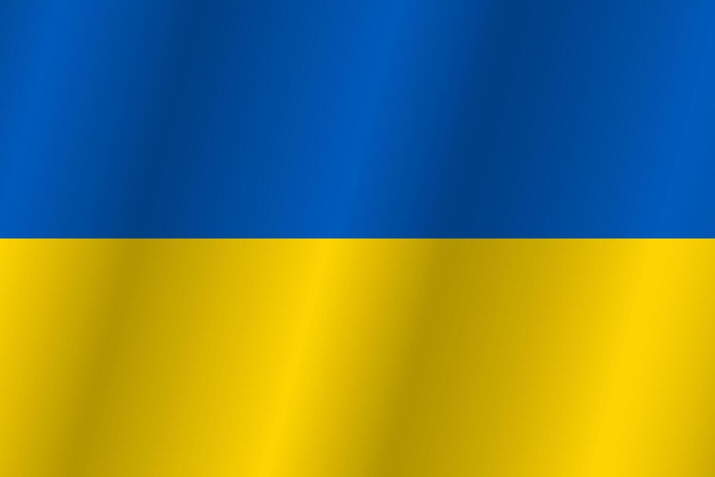 The Flag of the country Ukraine on a white background vector