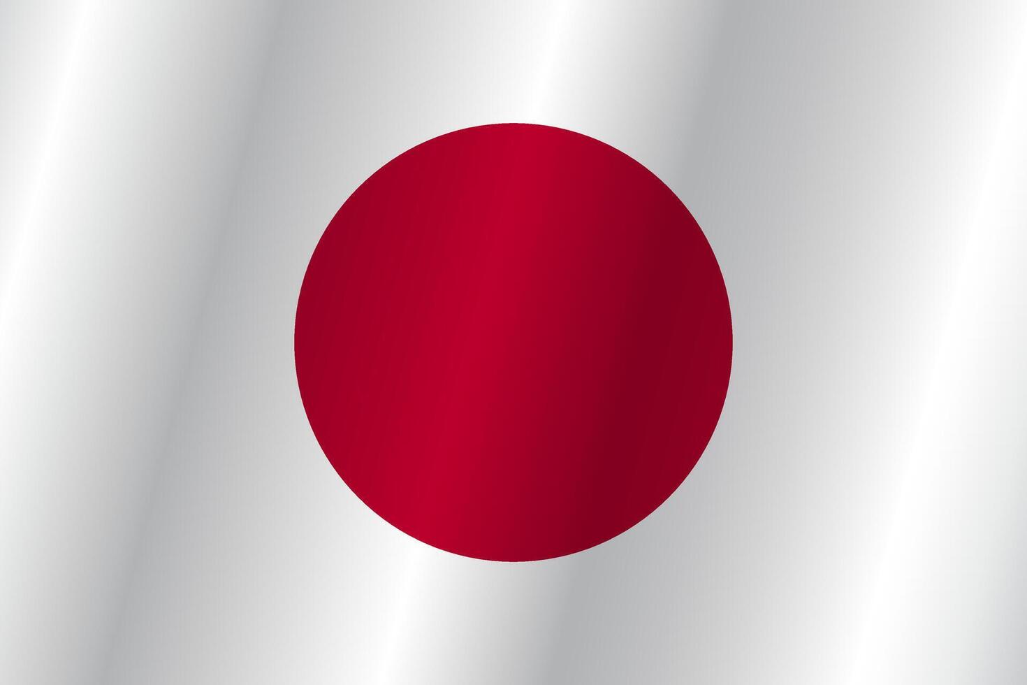 The Flag of the country Japan on a white background vector