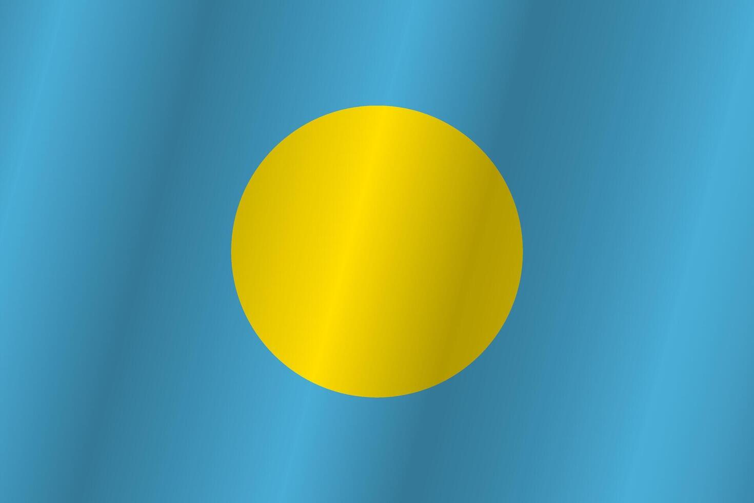 The Flag of the country Palau on a white background vector