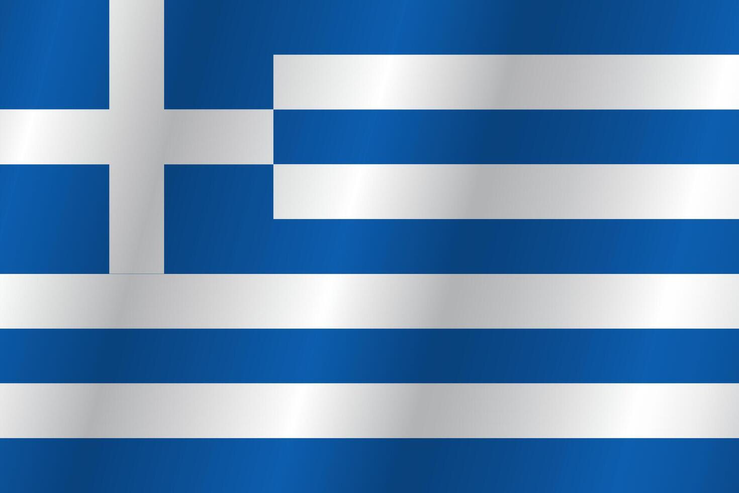 The Flag of the country Greece on a white background vector