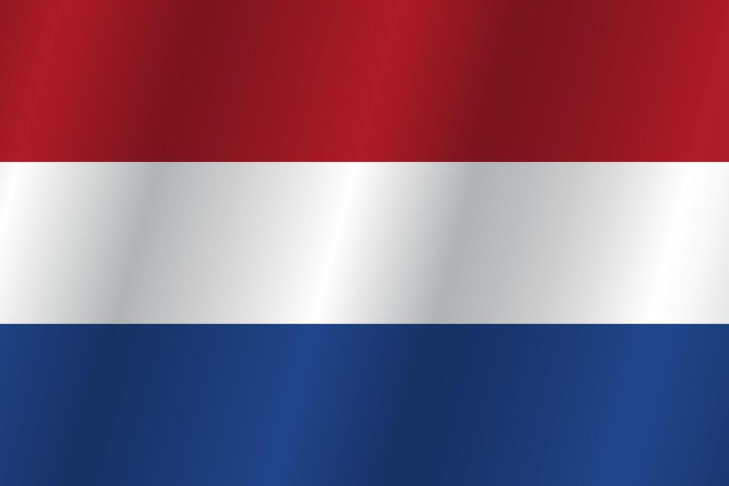 the Flag of the country Netherlands on a white background vector