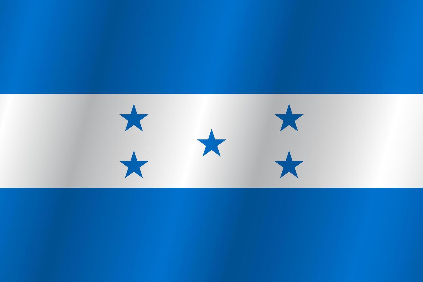 The Flag of the country Honduras on a white background vector