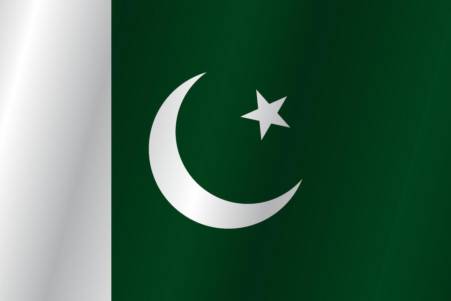 The Flag of the country Pakistan on a white background vector
