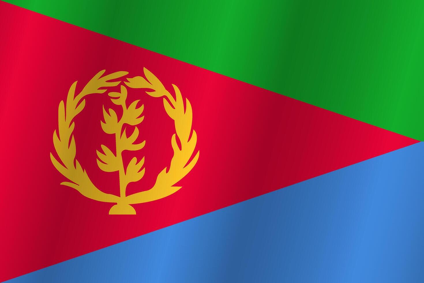 The Flag of the country Eritrea on a white background vector