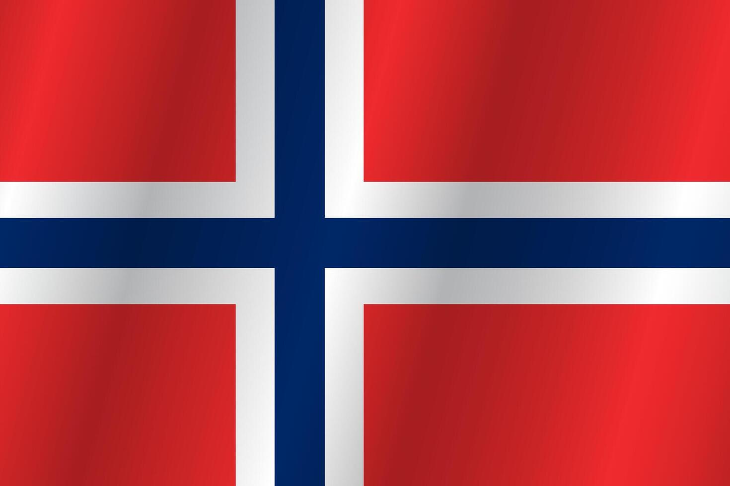 Flag of the country Norway on a white background vector