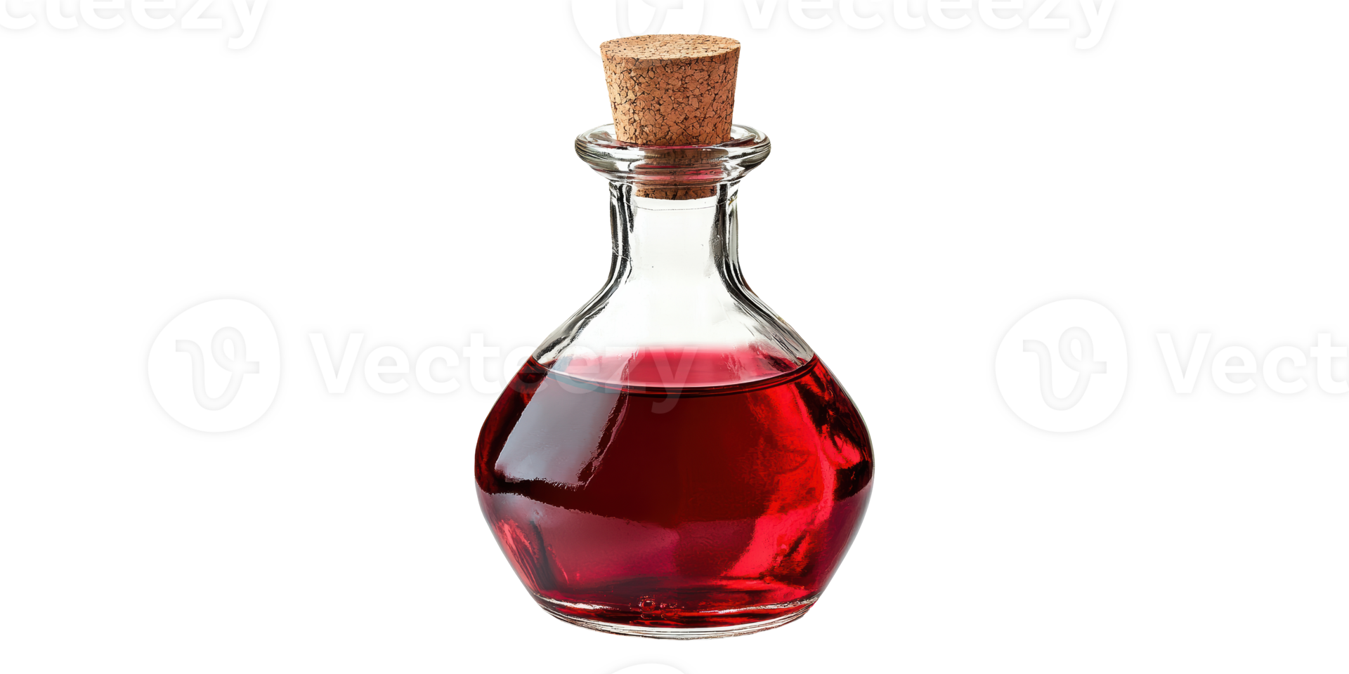 Glass Bottle With Red Liquid Isolated on Transparent Background png