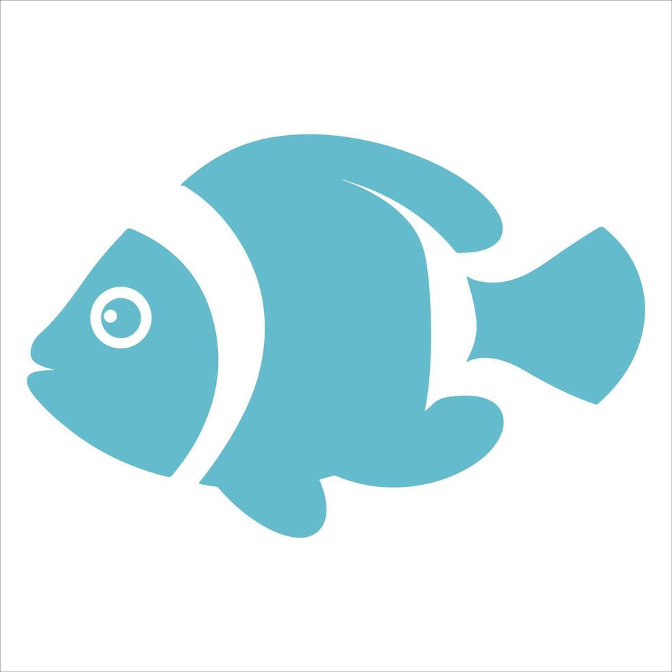 Clownfish Sea Creatures illustration, Sea Fish Design sublimation, Marine Life vector