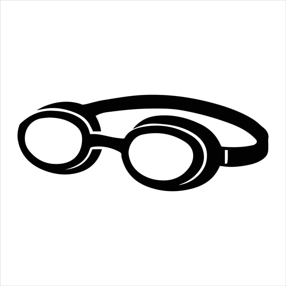 Swimming Sports Clipart in Competitive Silhouette Style vector